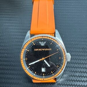 Emporio Armani Orange and Black Watch